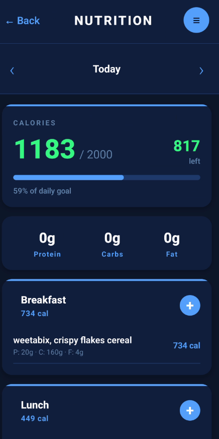 Nutrition Screen